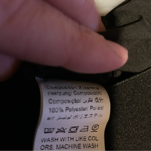 NWOT 3X Shein Black elastic waist wide leg pleated pants - Picture 3 of 4